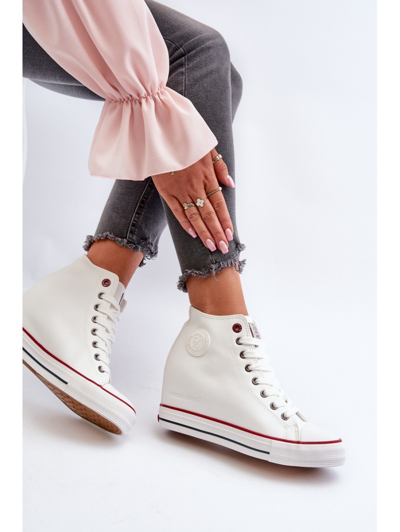 Women's Wedge Sneakers Cross Jeans NN2R4004 White
