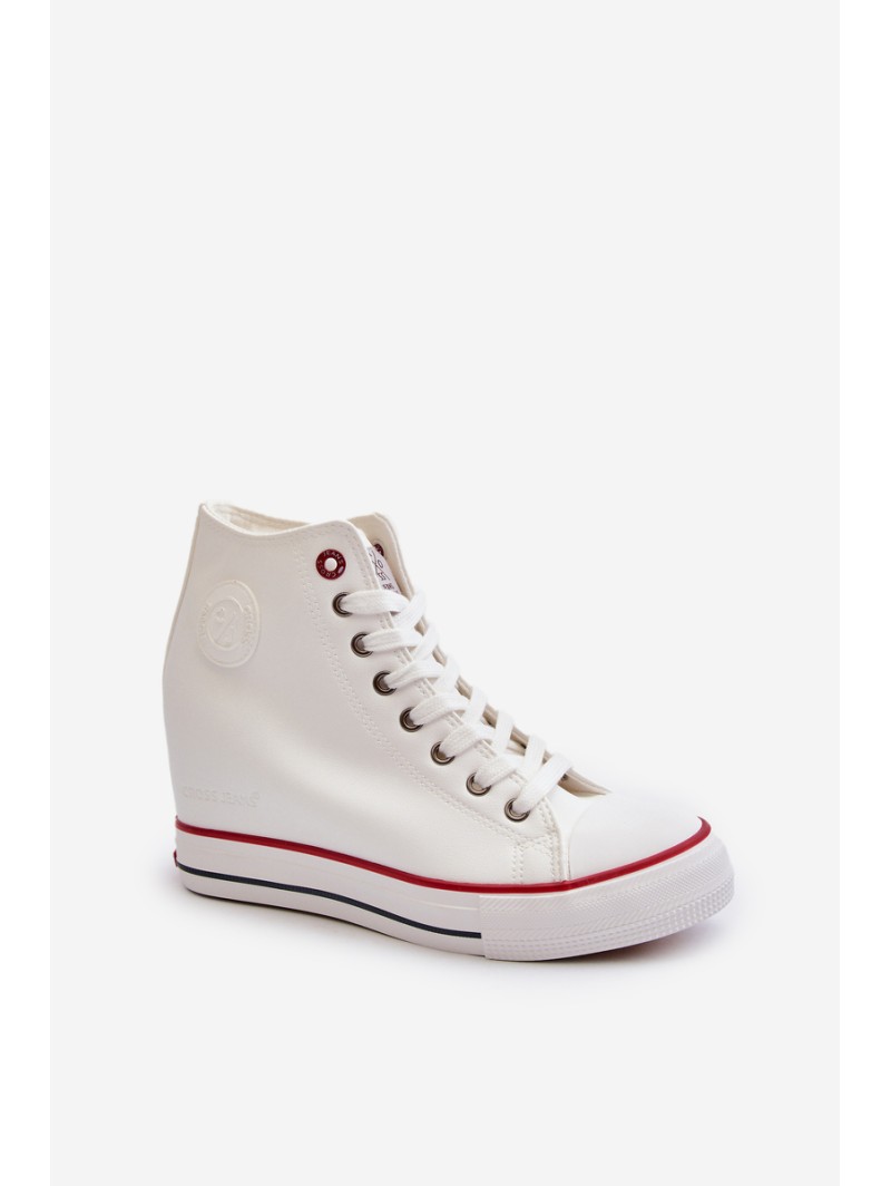 Women's Wedge Sneakers Cross Jeans NN2R4004 White