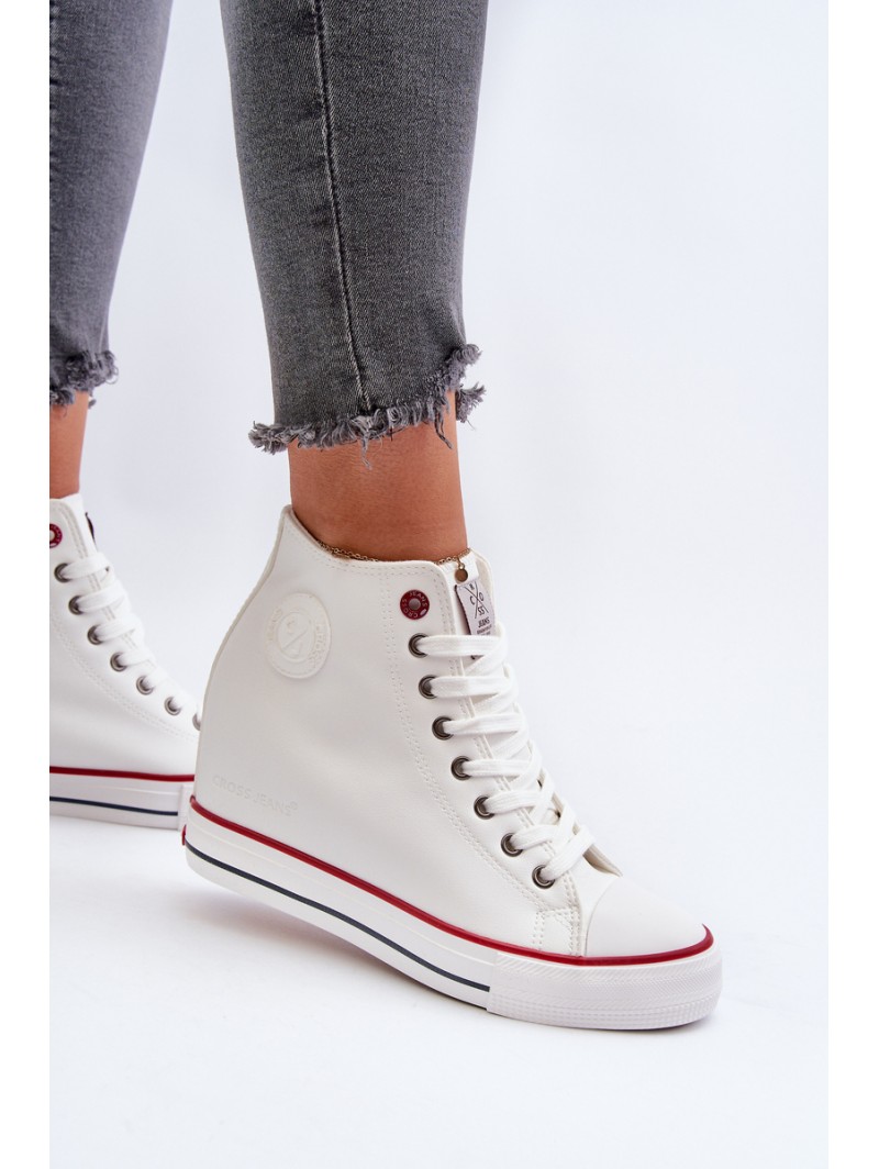 Women's Wedge Sneakers Cross Jeans NN2R4004 White