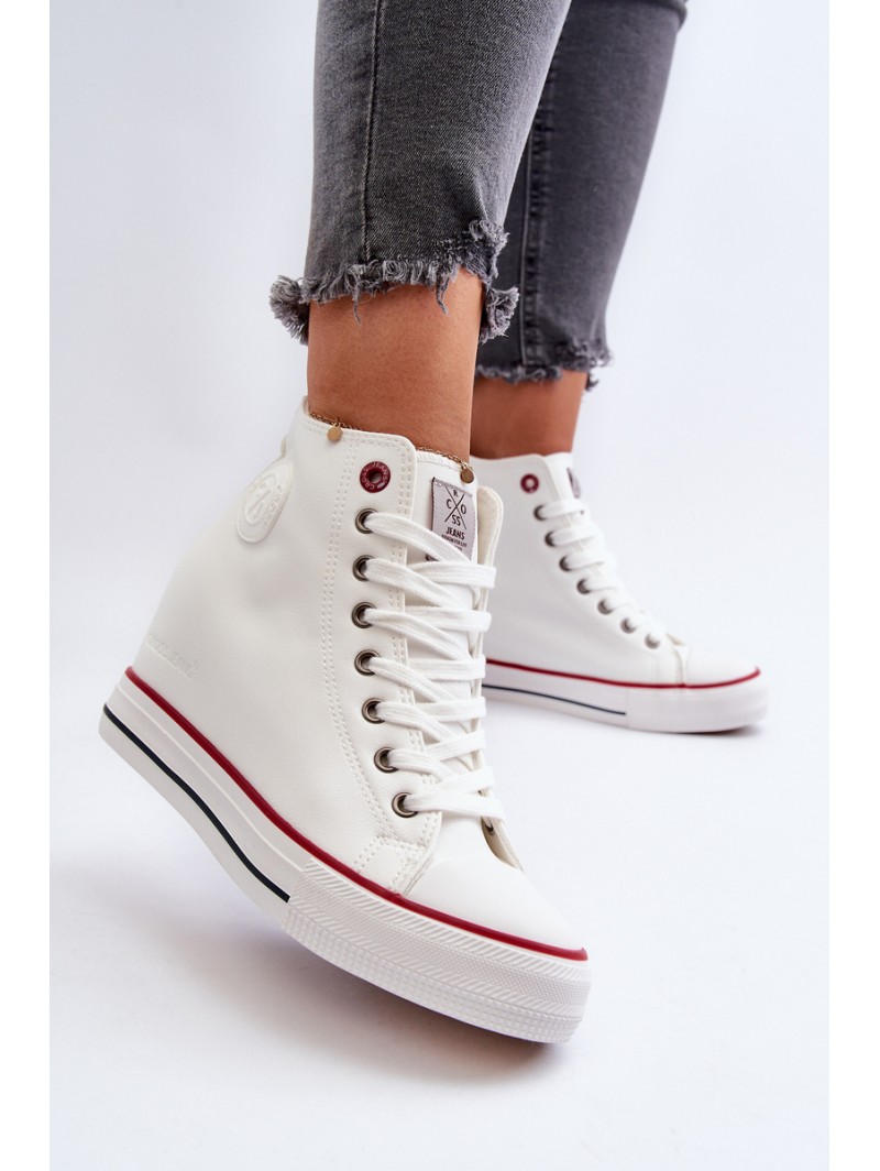 Women's Wedge Sneakers Cross Jeans NN2R4004 White