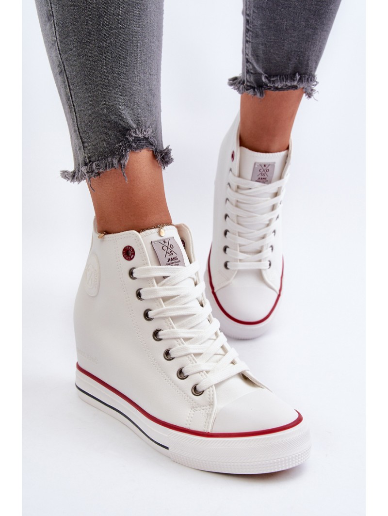 Women's Wedge Sneakers Cross Jeans NN2R4004 White