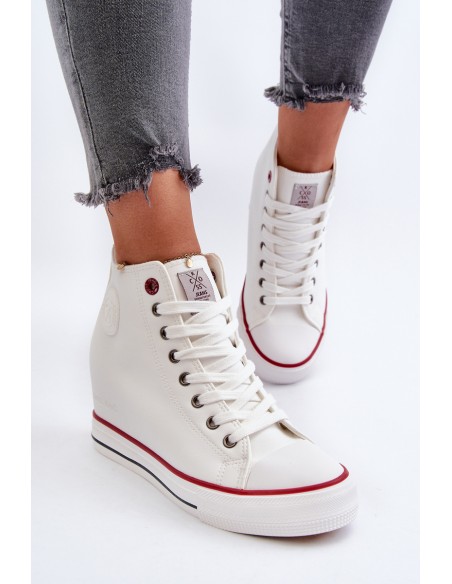 Women's Wedge Sneakers Cross Jeans NN2R4004 White