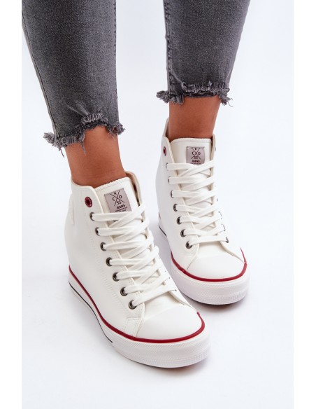 Women's Wedge Sneakers Cross Jeans NN2R4004 White
