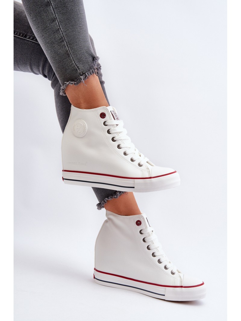 Women's Wedge Sneakers Cross Jeans NN2R4004 White