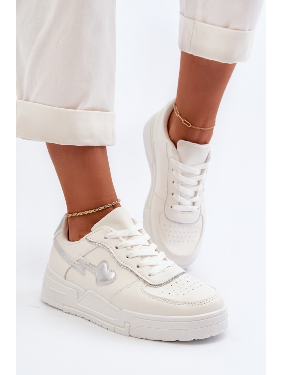 Women's Platform Sneakers White Zeparine