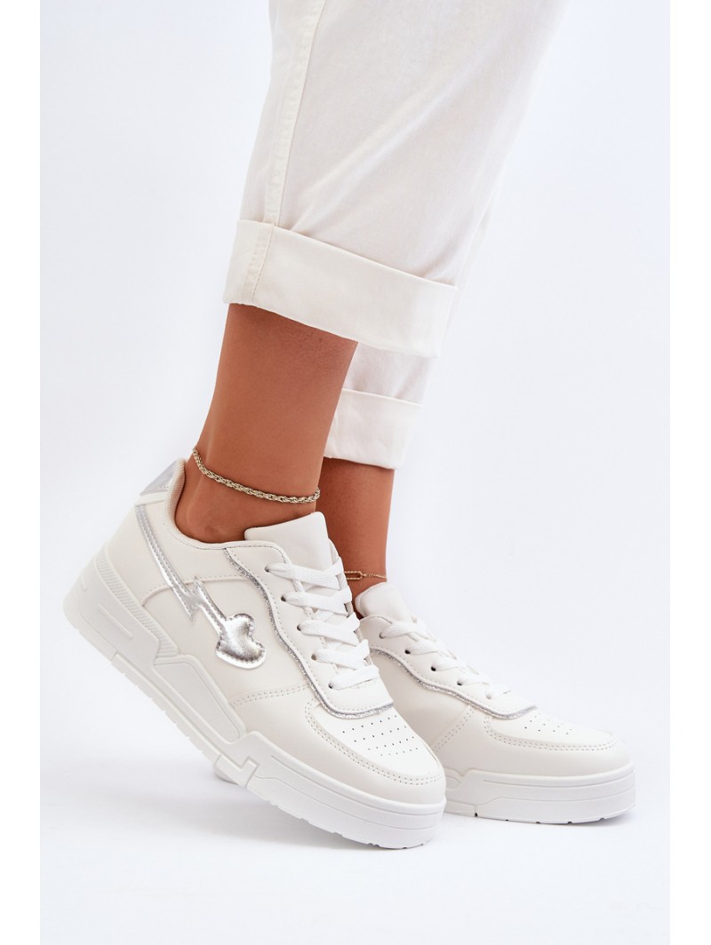 Women's Platform Sneakers White Zeparine