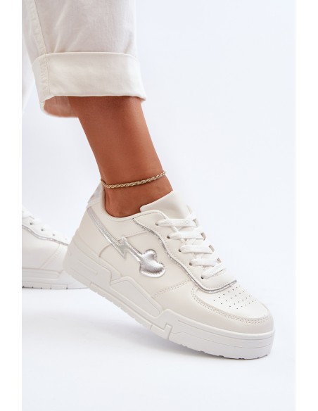 Women's Platform Sneakers White Zeparine