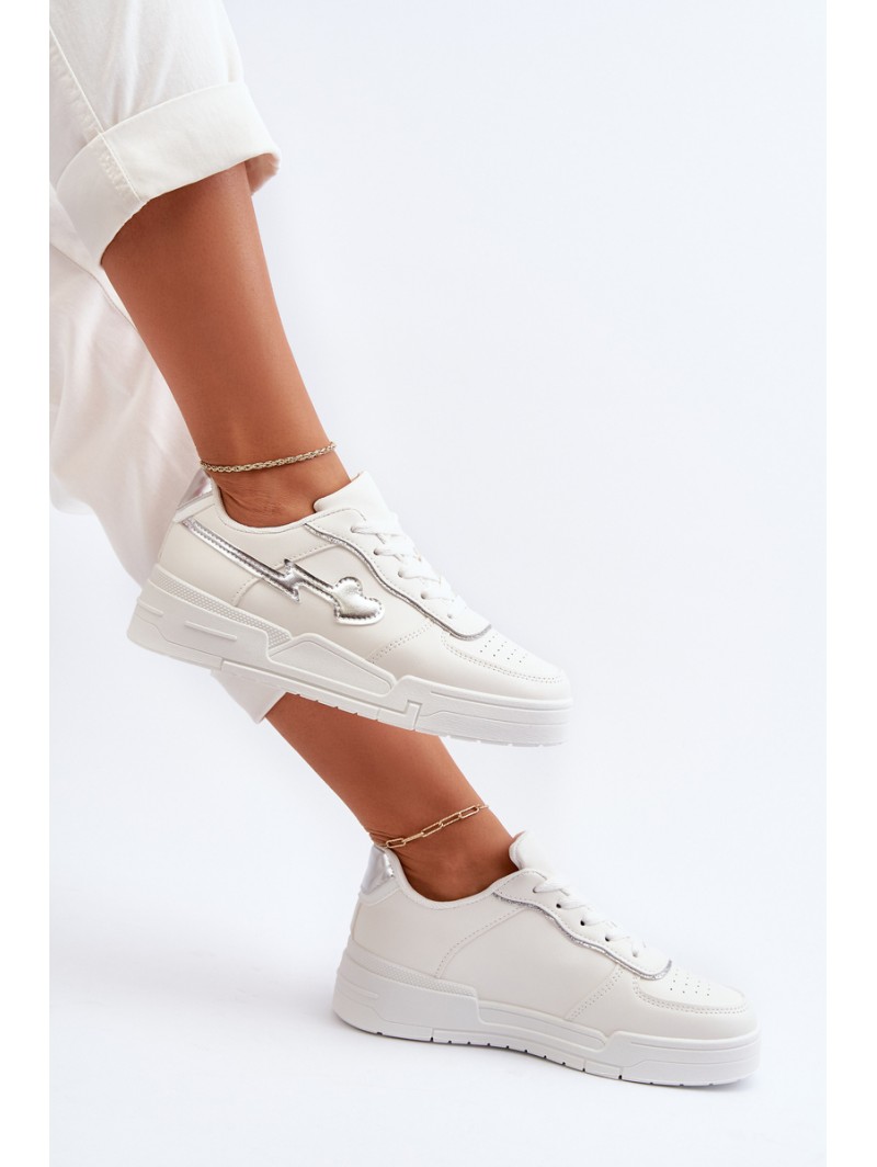 Women's Platform Sneakers White Zeparine