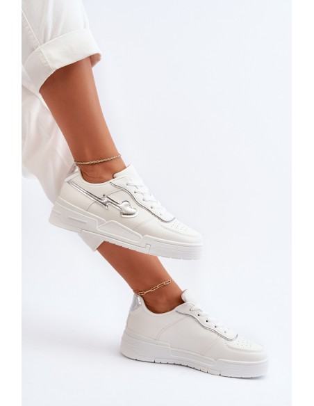 Women's Platform Sneakers White Zeparine