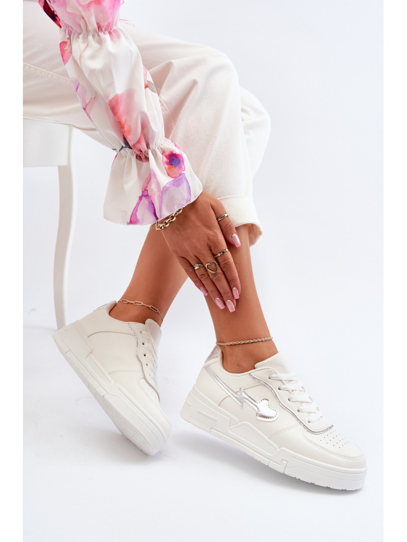 Women's Platform Sneakers White Zeparine