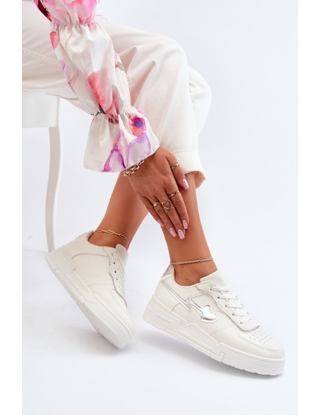 Women's Platform Sneakers White Zeparine