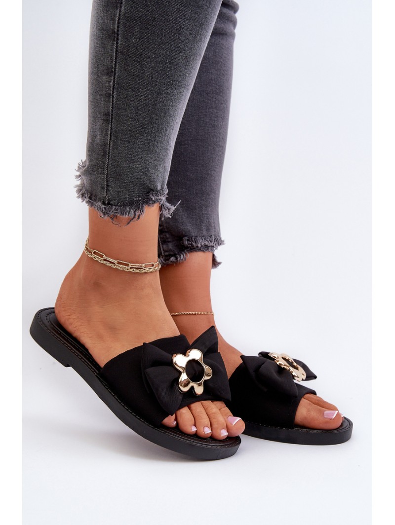 Women's Sandals with Black Bow Arsicada