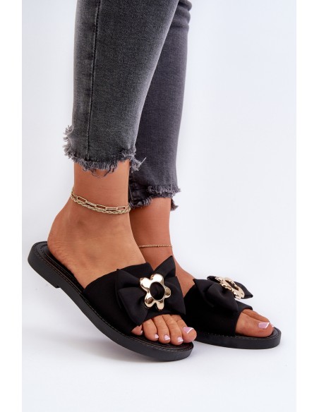 Women's Sandals with Black Bow Arsicada