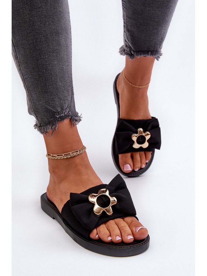 Women's Sandals with Black Bow Arsicada