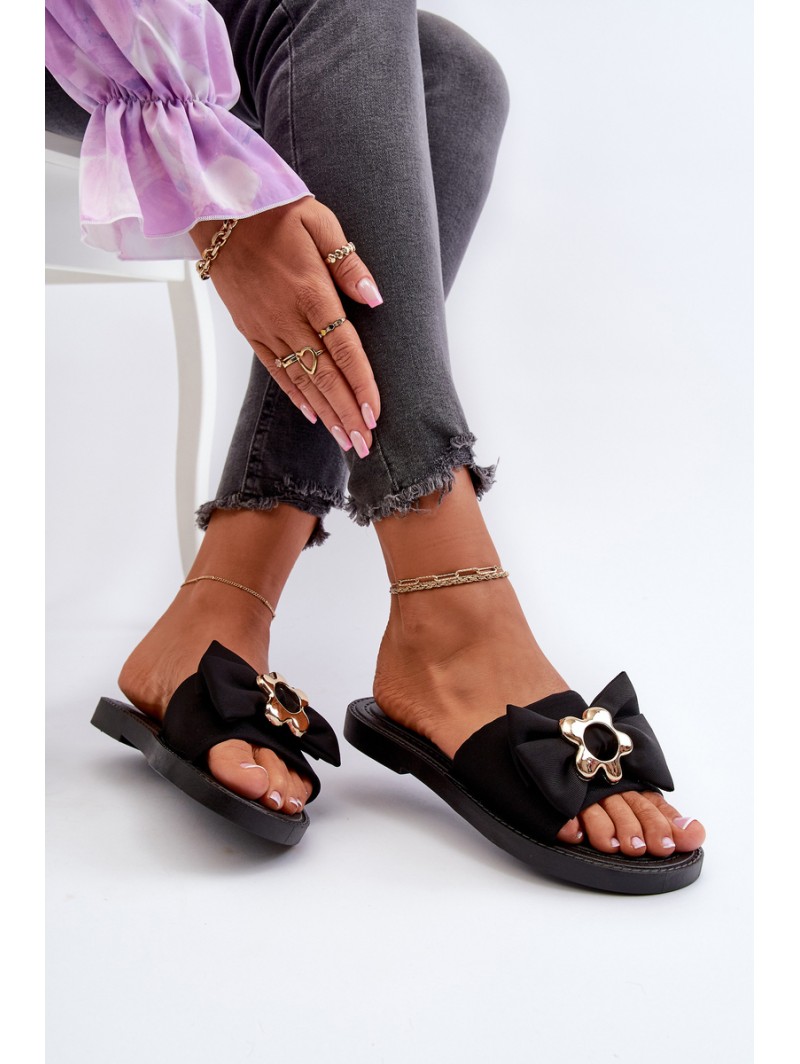 Women's Sandals with Black Bow Arsicada