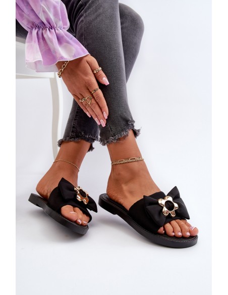 Women's Sandals with Black Bow Arsicada