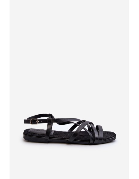 Flat Women's Sandals Big Star NN274011 Black