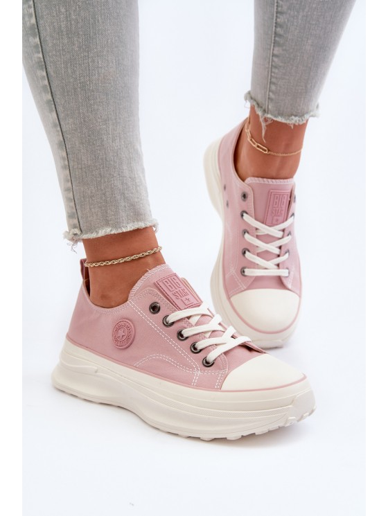 Women's sneakers with chunky sole Big Star NN274129 Pink
