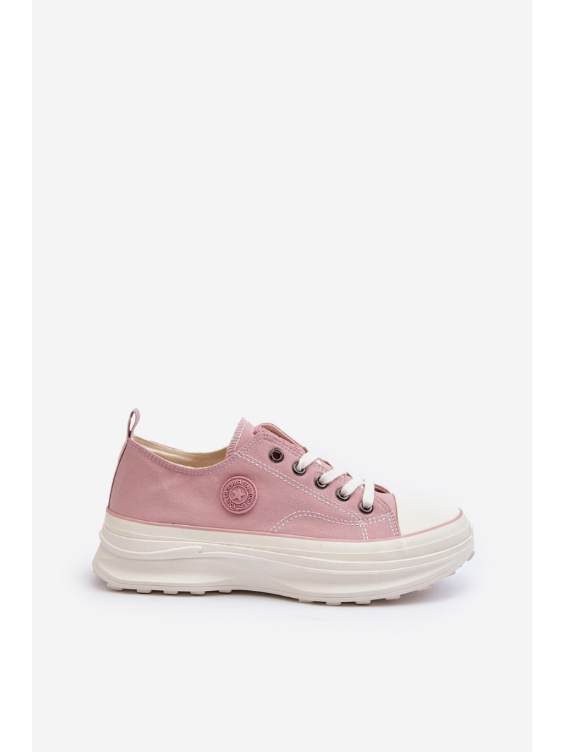 Women's sneakers with chunky sole Big Star NN274129 Pink
