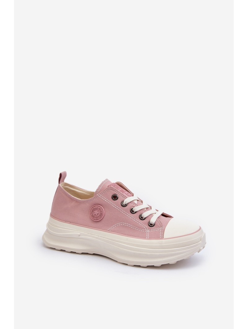 Women's sneakers with chunky sole Big Star NN274129 Pink