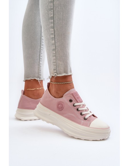 Women's sneakers with chunky sole Big Star NN274129 Pink