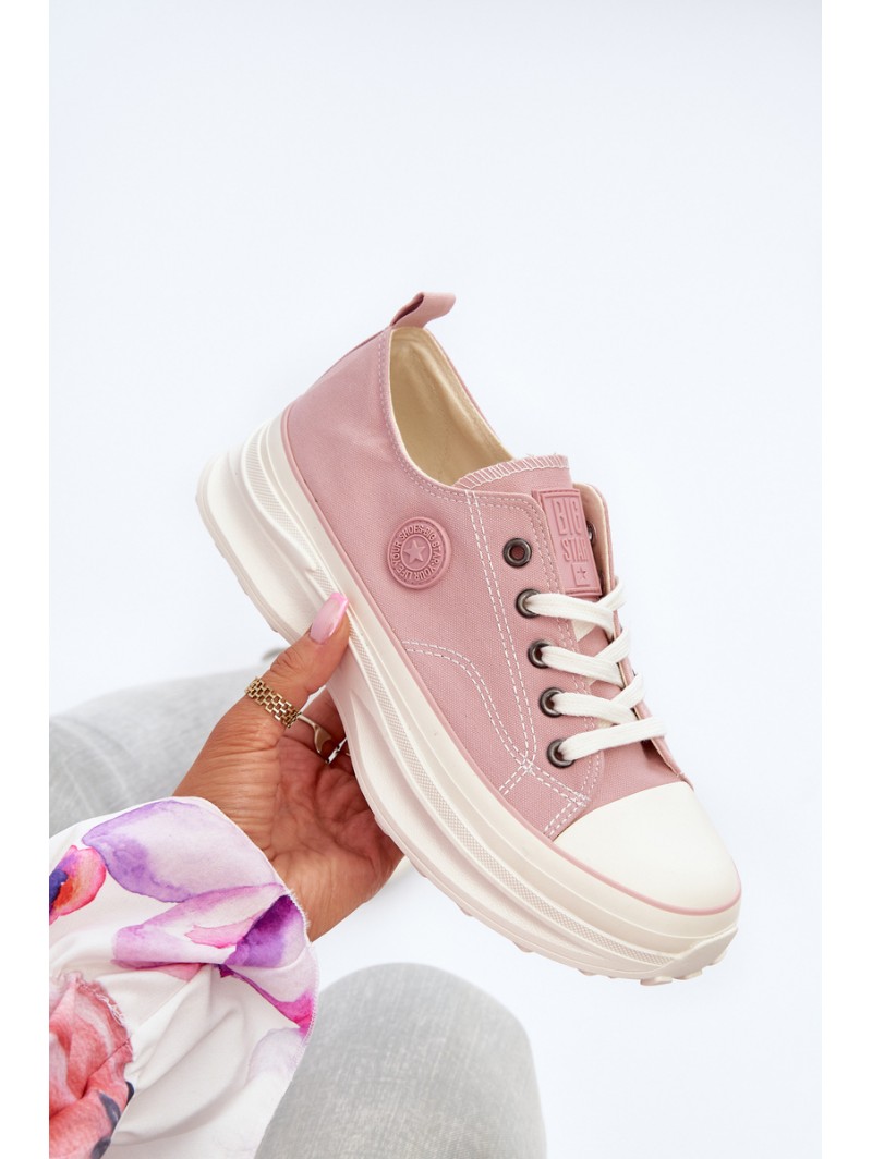 Women's sneakers with chunky sole Big Star NN274129 Pink