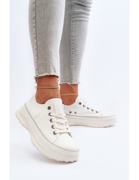 Women's sneakers with chunky sole Big Star NN274126 White