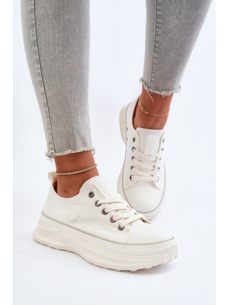 Women's sneakers with chunky sole Big Star NN274126 White