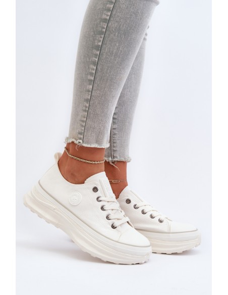 Women's sneakers with chunky sole Big Star NN274126 White