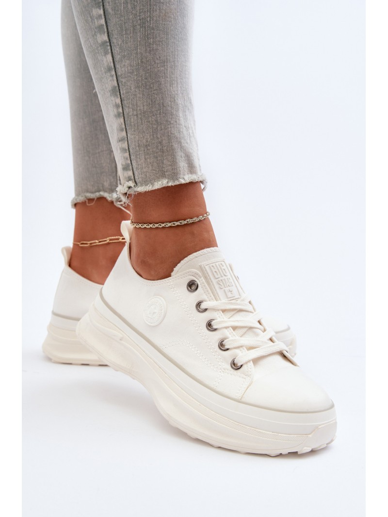 Women's sneakers with chunky sole Big Star NN274126 White