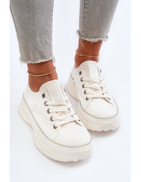 Women's sneakers with chunky sole Big Star NN274126 White