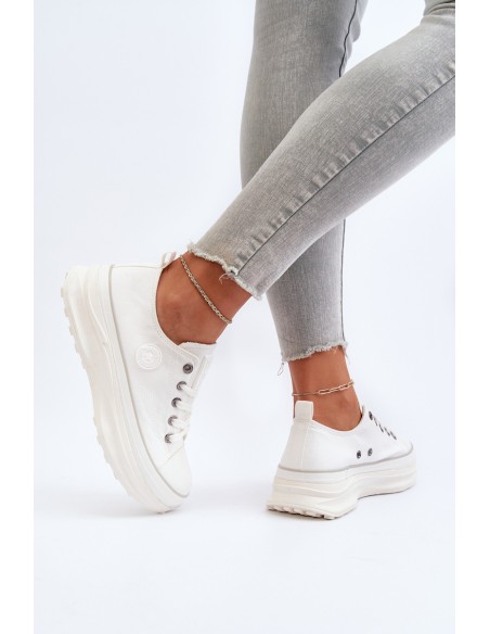 Women's sneakers with chunky sole Big Star NN274126 White