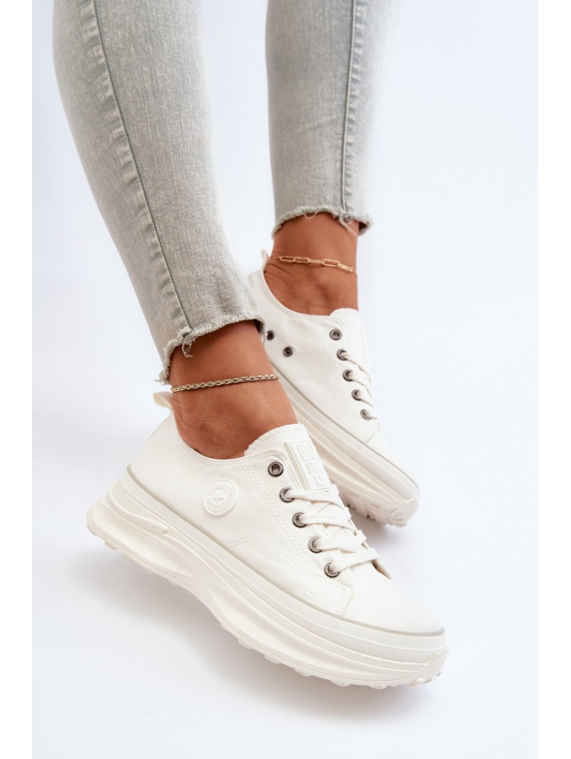 Women's sneakers with chunky sole Big Star NN274126 White