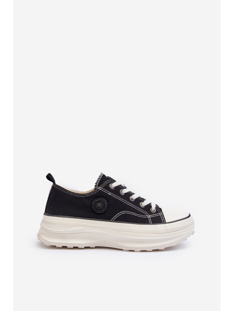 Women's sneakers on a chunky sole Big Star NN274125 Black