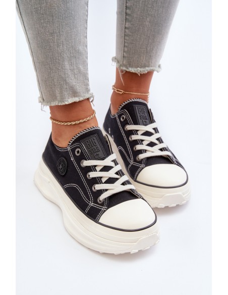 Women's sneakers on a chunky sole Big Star NN274125 Black