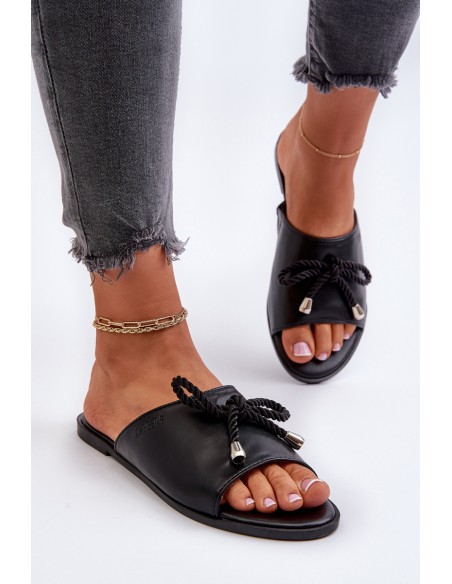 Women's Eco Leather Sandals Big Star NN274066 Black