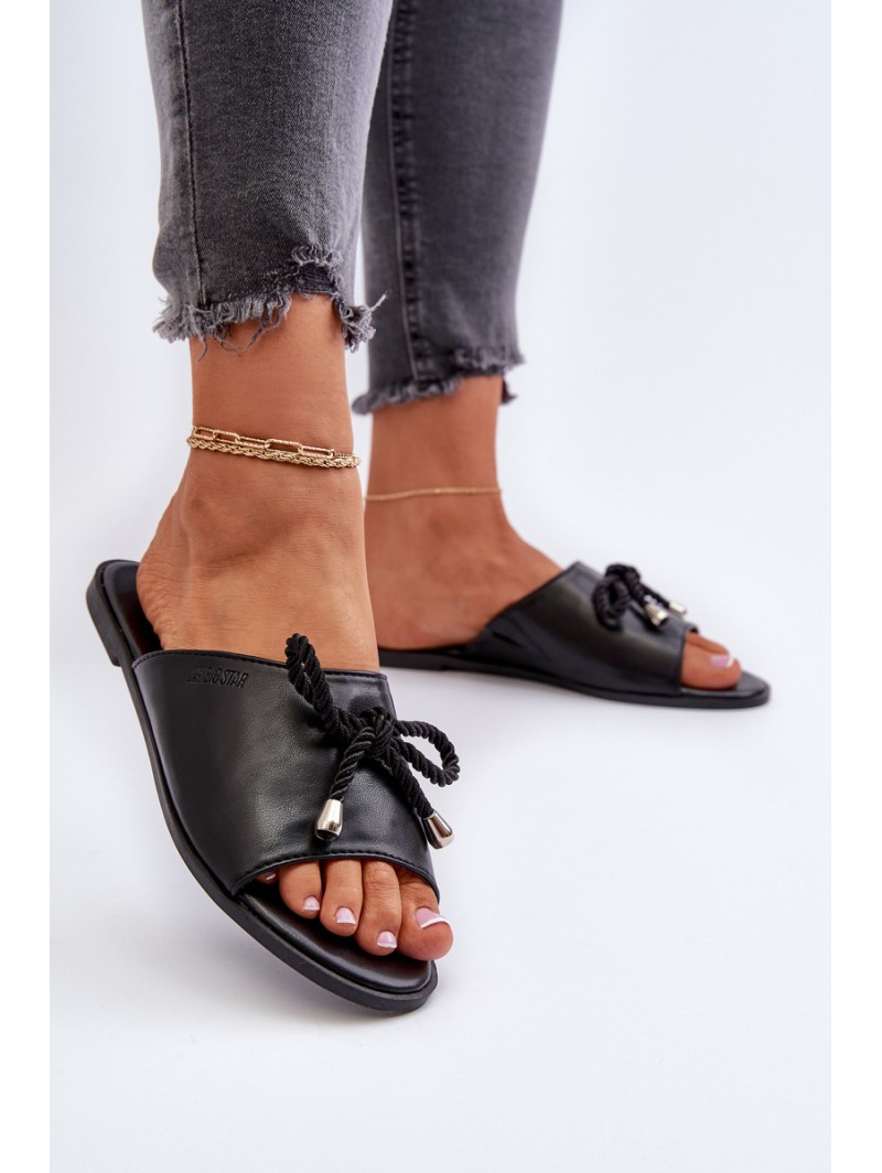 Women's Eco Leather Sandals Big Star NN274066 Black
