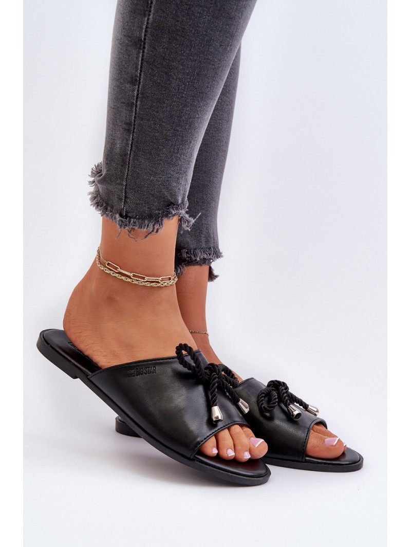 Women's Eco Leather Sandals Big Star NN274066 Black