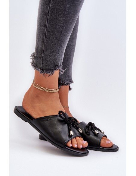 Women's Eco Leather Sandals Big Star NN274066 Black
