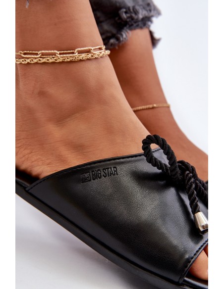 Women's Eco Leather Sandals Big Star NN274066 Black