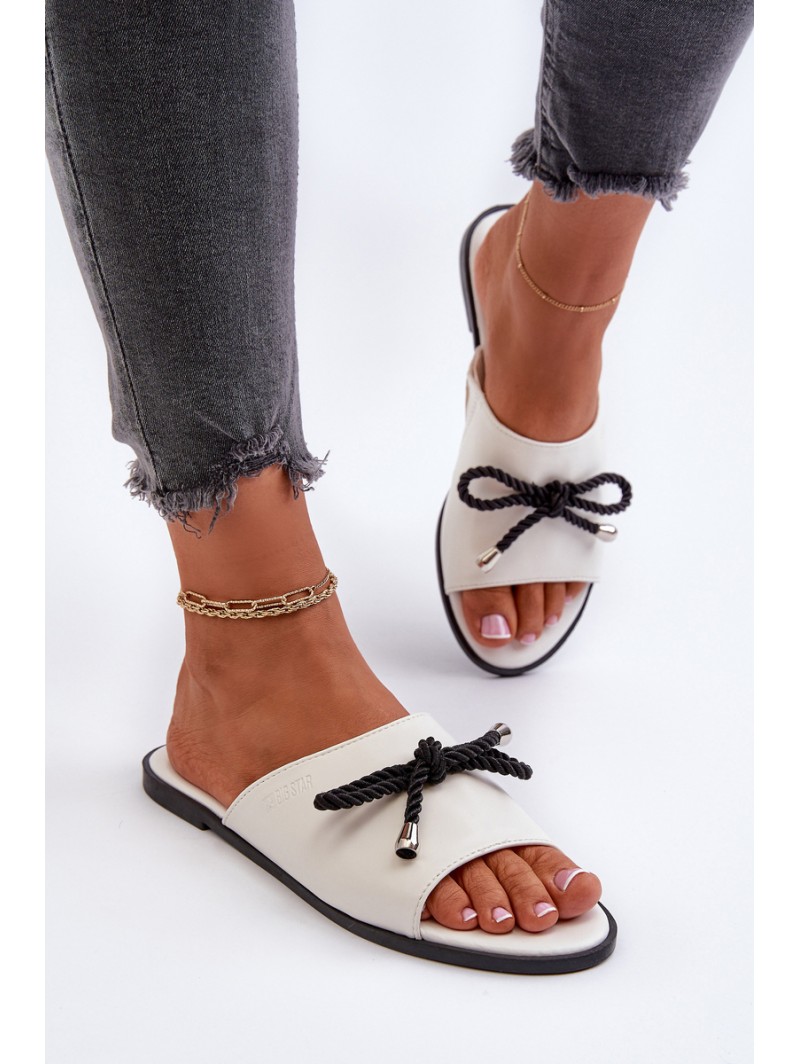 Women's eco leather sandals Big Star NN274067 White