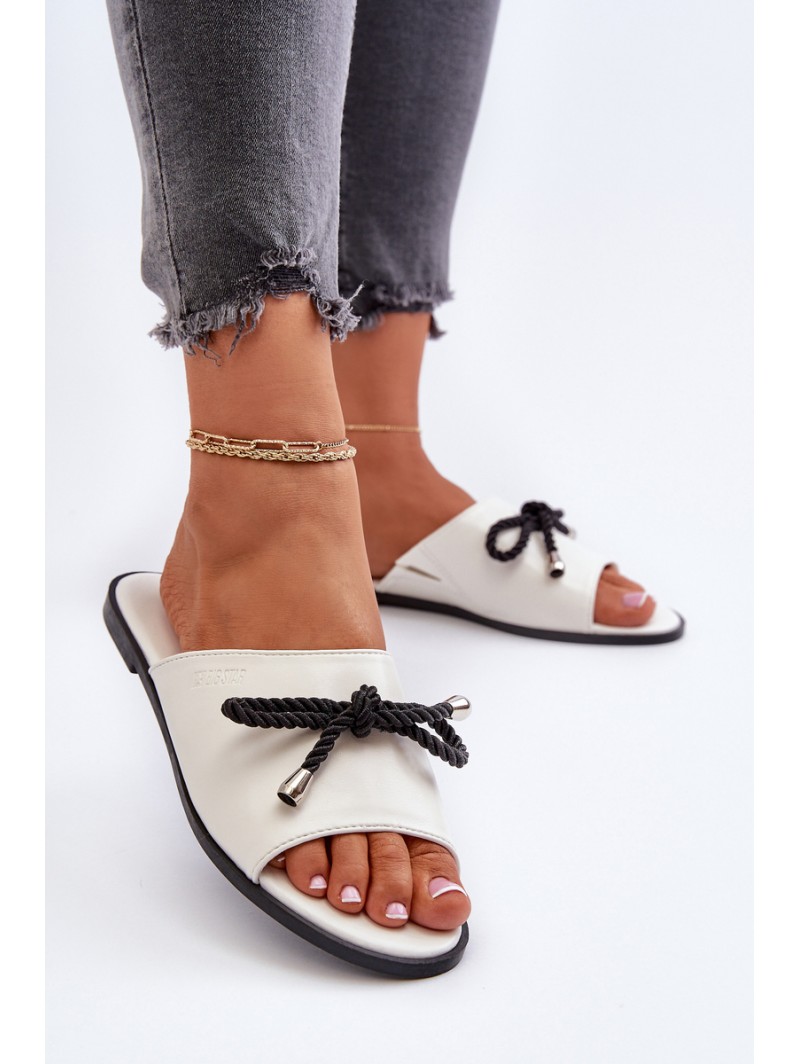Women's eco leather sandals Big Star NN274067 White