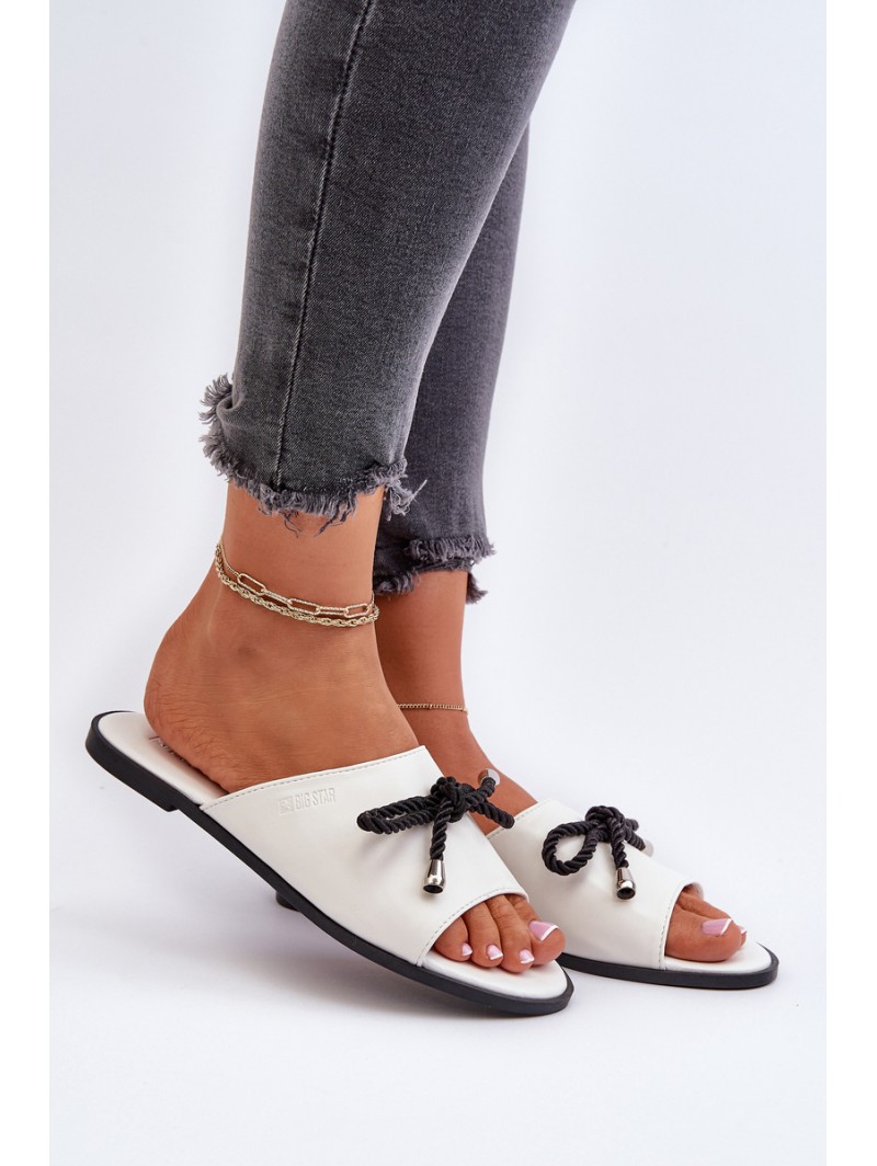 Women's eco leather sandals Big Star NN274067 White