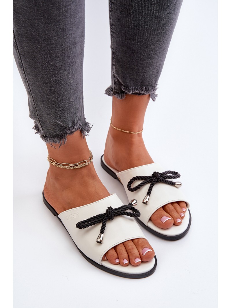 Women's eco leather sandals Big Star NN274067 White