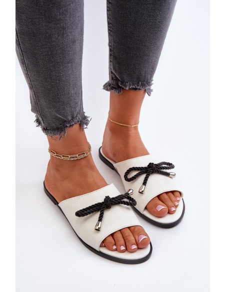 Women's eco leather sandals Big Star NN274067 White