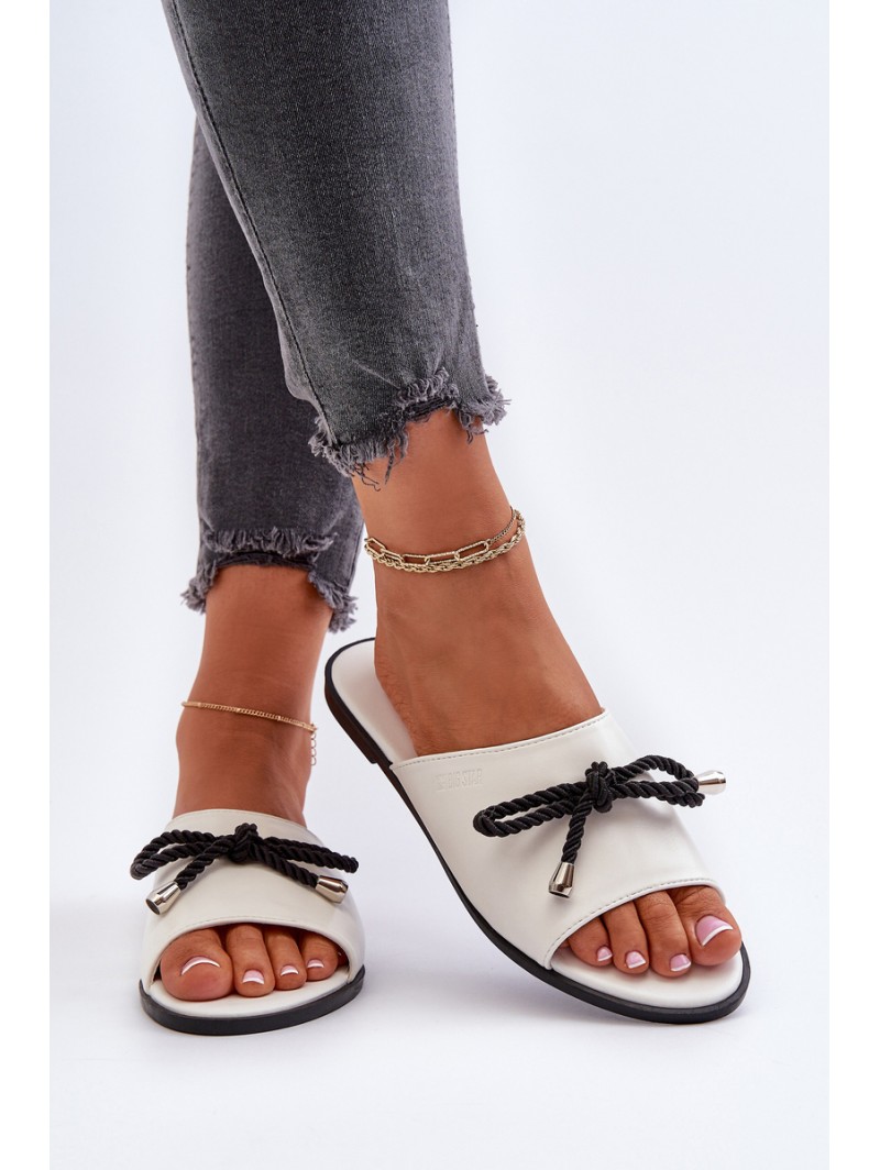 Women's eco leather sandals Big Star NN274067 White