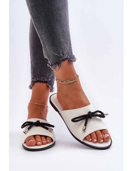 Women's eco leather sandals Big Star NN274067 White