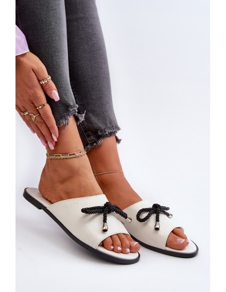 Women's eco leather sandals Big Star NN274067 White