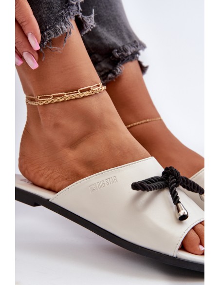 Women's eco leather sandals Big Star NN274067 White