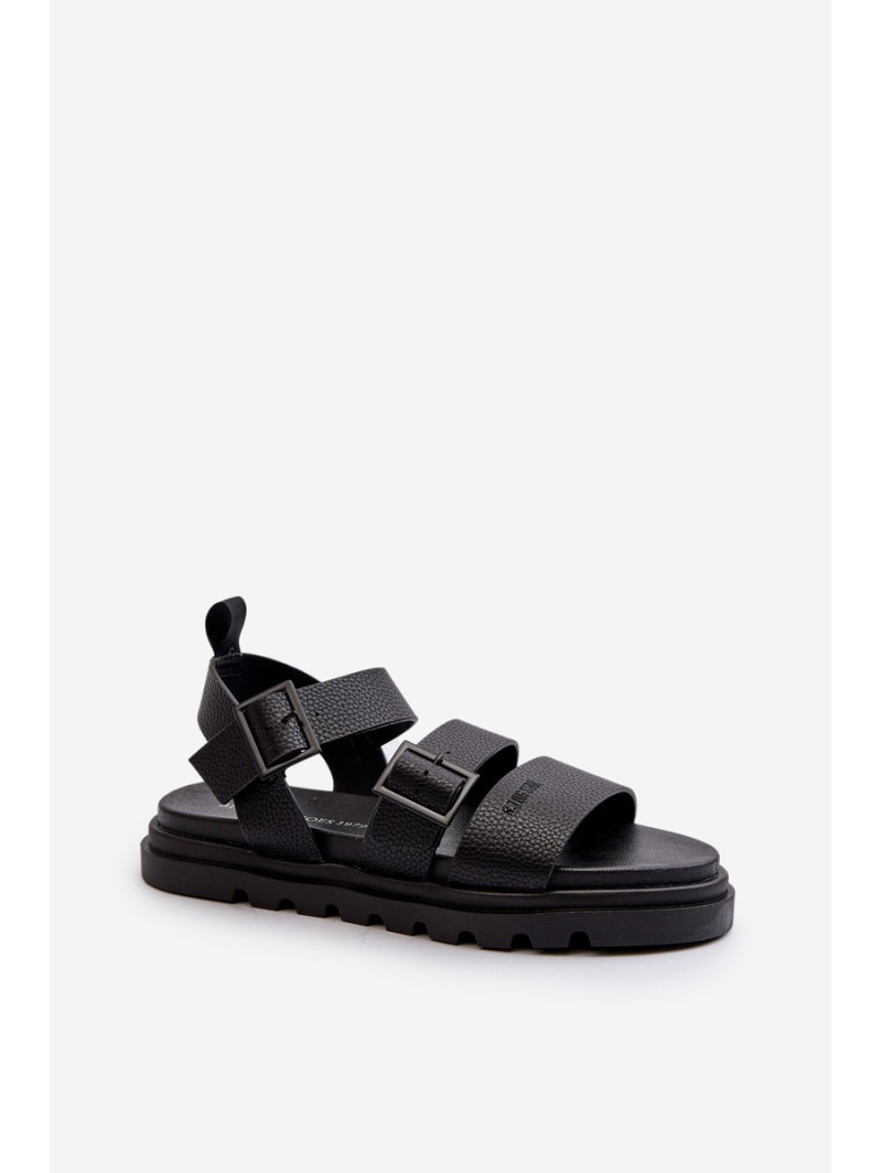 Women's Eco Leather Sandals Big Star NN274065 Black